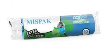 Mispak Rulo Çöp Torbası 55x60 Mavi