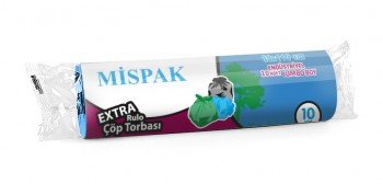 Mispak Rulo Çöp Torbası 80x110 Mavi